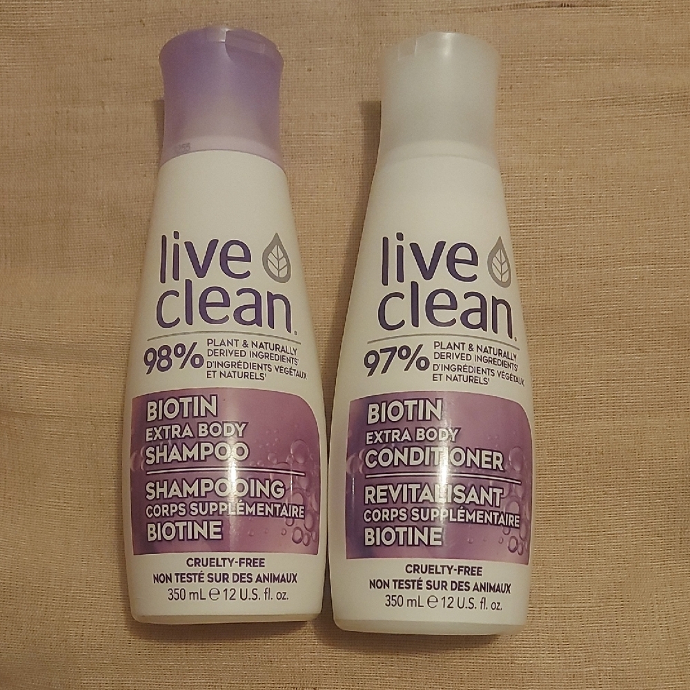 🦋 3/$30 Live Clean Extra Body shampoo and conditioner